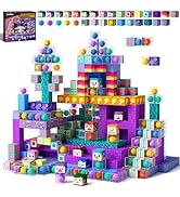 GobiDex 100PCS Magnetic Building Blocks for Kids 3+, Montessori Sensory Toys with Rolling Balls, ...