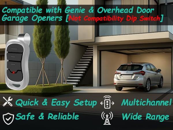 Compatible with Genie &amp;amp; Overhead Door Garage Openers