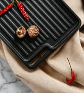 JINCHUFURI Griddle Pan - 16 Inch Nonstick Skillet with Even Heat Distribution, Durable Granite Co...