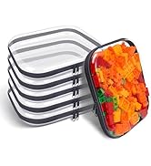 SXS LACONIC Clear Hard Plastic Zipper Case,Transparent Double Zippers Hard Pouch with 6pcs,Portab...
