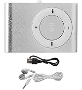 plplaaoo MP3 Player,Portable Digital Music Media Player, Mini MP3 BackClip Player with Earphone a...