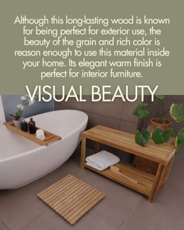 visual beauty of teak wood