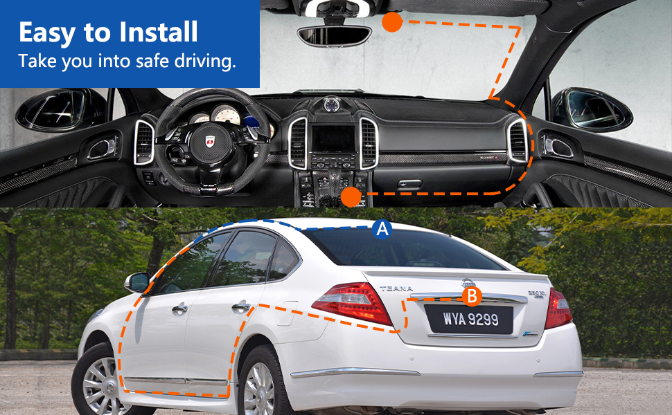 dash cam front and rear