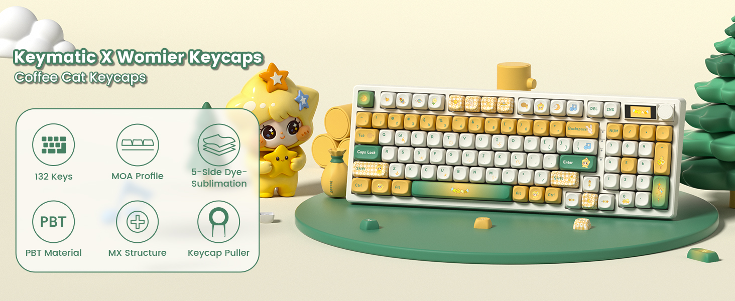 Keymatic X Womier Star Keycaps