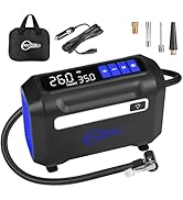 ROCGORLD R8 Tire Inflator Portable Air Compressor, DC 12V Air Compressor Portable with Large Dual...