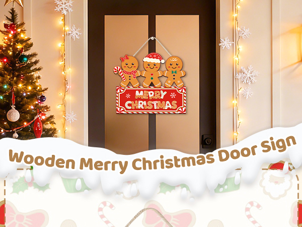 christmas door sign