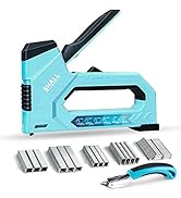 SHALL 6-in-1 Staple Gun Heavy Duty - Upholstery Stapler Nail Gun with 4000 Counts Staples, Manual...