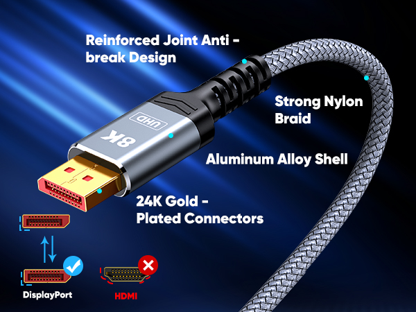 DisplayPort Cable 1.4