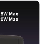 USB C Fast Charging Charger, 30W Dual-Port GaN Nano Charger