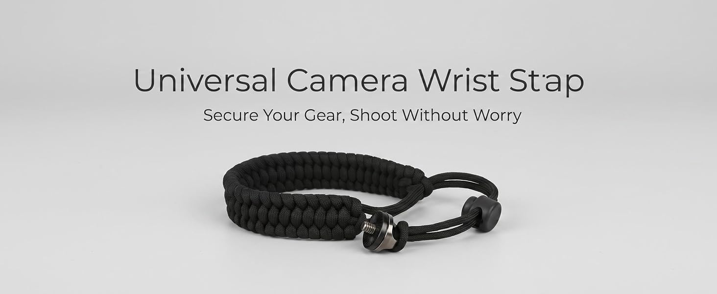 Secure your gear – Paracord wrist strap auto-tightens on tug. No more drops.
