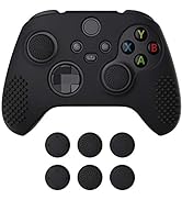 eXtremeRate PlayVital Black 3D Studded Edition Anti-Slip Silicone Cover Skin for Xbox Series X/S ...