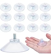 AccEncyc Suction Cup 40 mm Glass Suction Pads Clear PVC Sucker Pads Suction Holder Without Hooks ...