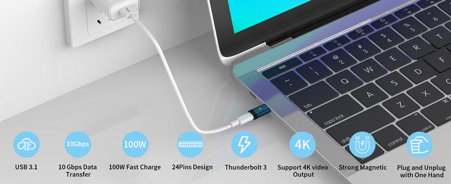 USB C Magnetic Adapter