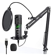 USB Streaming PC Microphone, Zero-Latency Monitoring SUDOTACK Professional 192kHz/24Bit Studio Ca...