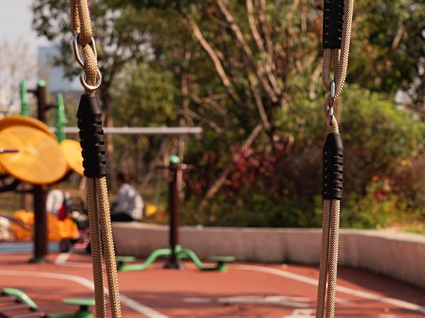 BeneLabel Non-Slip Swing Seat with Adjustable Rope and Carabiners