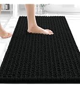 OLANLY Bathroom Rug Mat 30x20, Thick Soft and Absorbent Chenille Bath Mat, Non-Slip Rubber Backin...