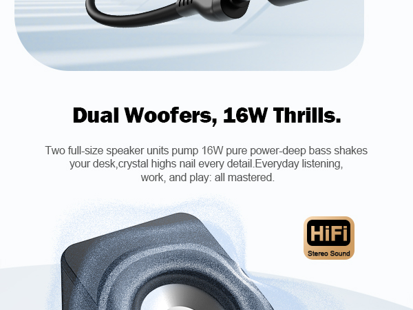 Bluedee desktop computer speakers