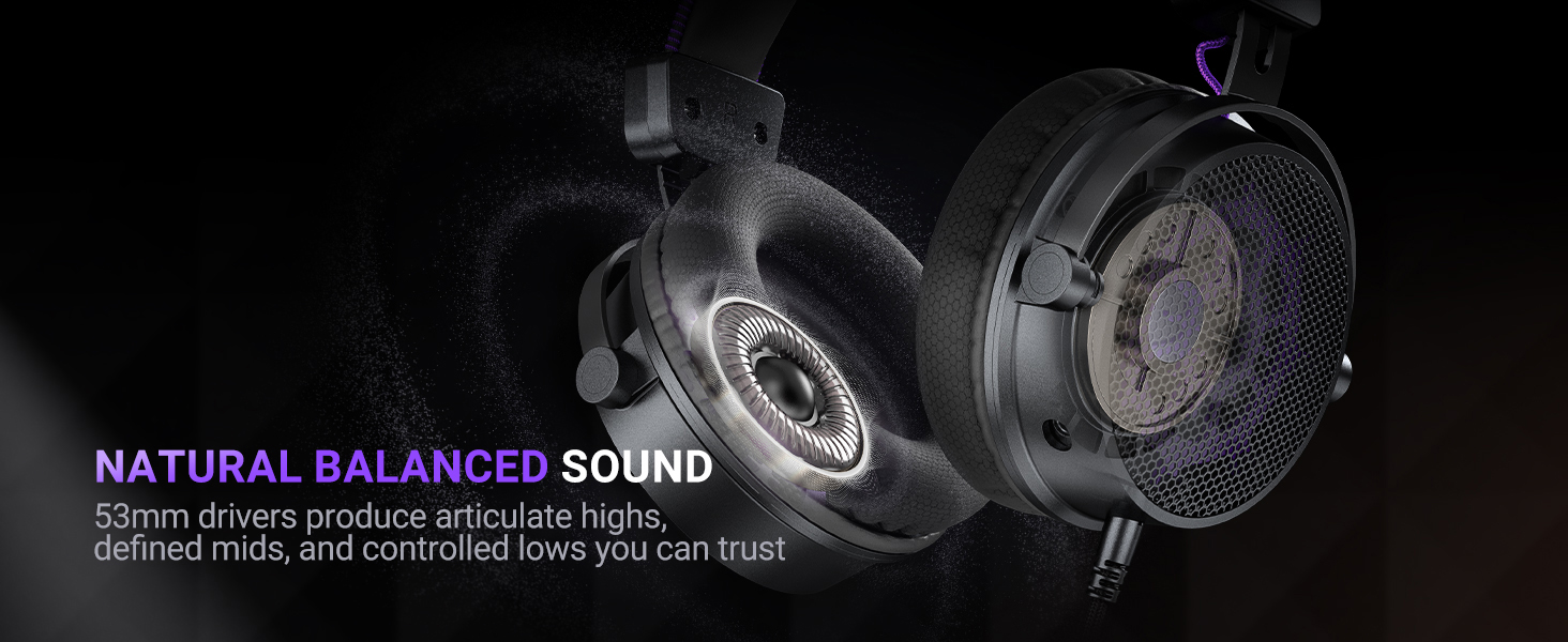 FIFINE AMPLITANK HD18 LITE Over Ear Open Back Design Headphone wih powerful 53mm drivers