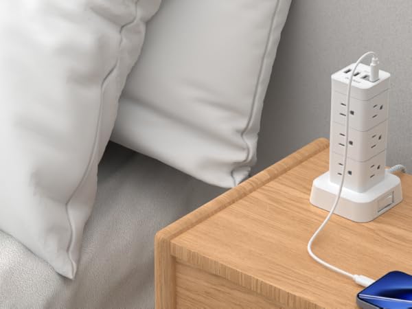 power strip tower with usb ports