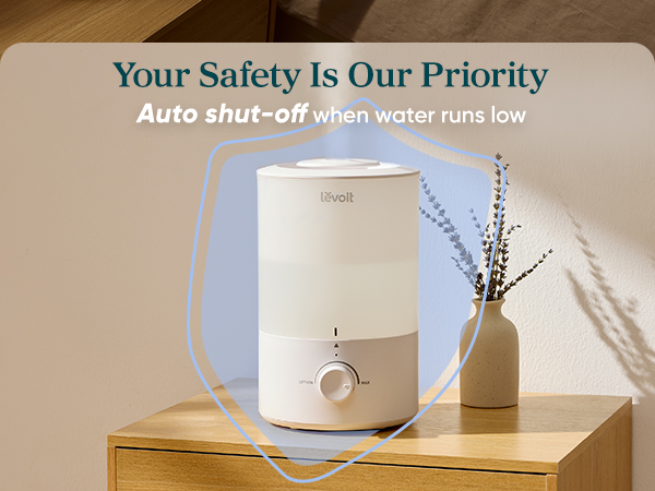 Your Safety Is Our Priority: Auto shut-off when water runs low