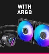 MSI MAG CoreLiquid 360R V2 - AIO ARGB CPU Liquid Cooler | Rotating Cap Design | LGA 1700 Ready | ...