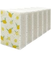 Scratch Scrub Sponge, 6 - Pack Kitchen Sponges for Cleaning Around the Home, Bathroom &amp; More, Lar...