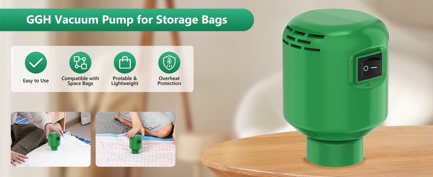 GGH Electric Air Pump for vacuum seal bags Travel