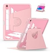 Soke Rotating Case for iPad (A16) 11th Generation 2025, iPad 10th Gen 2022 with Pencil Holder, [S...