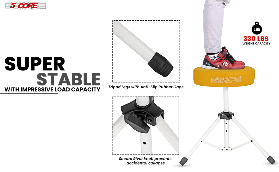 Drum Throne Padded Guitar Stool Music Chair for Adults and Kids