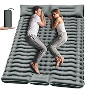 Yuzonc Double Camping Sleeping Pad – 4" Ultra-Thick Foot-Pump Design, Lightweight 2-Person Inflat...
