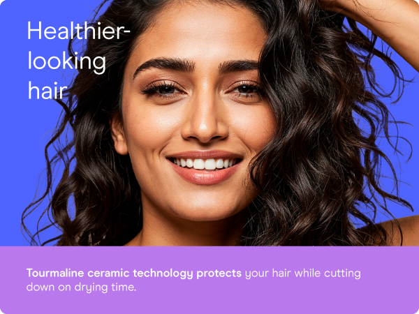 Conair small, mini, and compact hair dryer for travel. Handle folds for easy storage.