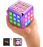 Power Your Fun Cubik LED Flashing Cube Memory Game- Electronic Handheld Game STEM Toy, 5 Brain Me...