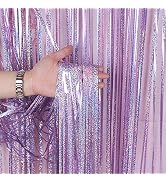 3 Pack Fringe Curtains Party Decorations,Tinsel Backdrop Curtains for Parties,Photo Booth Wedding...