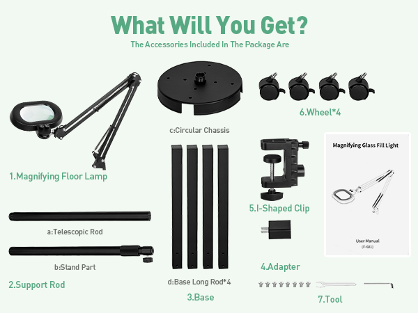 magnifier with light magnifying lamp with light magnifying glasses with light lighted magnifying