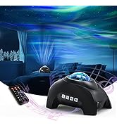 Northern Lights Aurora Projector, AIRIVO Star Projector Music Speaker, White Noise Night Light Ga...