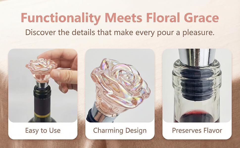 Cute Wine Stopper Bottle Topper