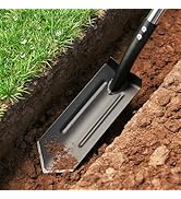Stainless Steel Trench Shovel,4-Inch V-Shape Narrow Trenching Spade–Heavy Duty Professional Garde...
