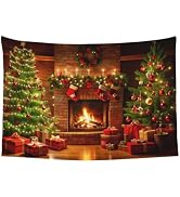 Mutakin Christmas Tapestry Wall Hanging Aesthetic For Bedroom Living Room Dorm
