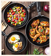 Utopia Kitchen Nonstick Stock Pot Saucepan Set with Lids, 2 Quart and 3 Quarts Multipurpose Stock...