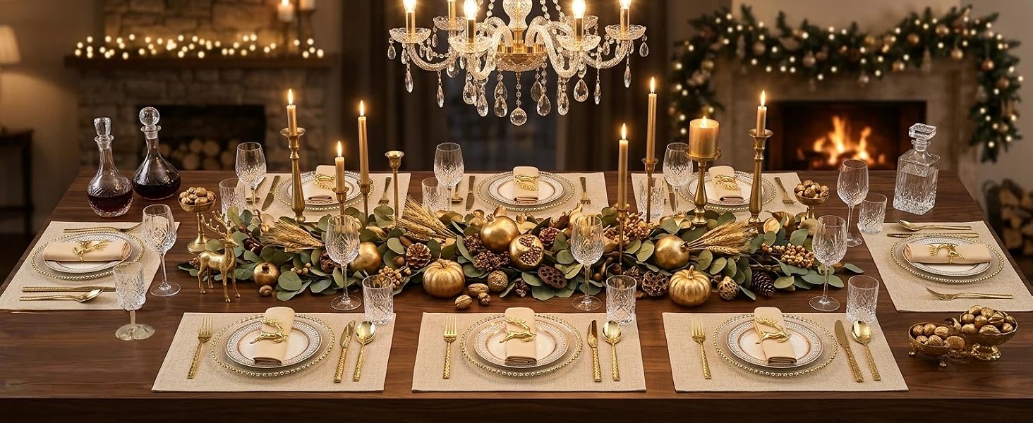 beige placemats