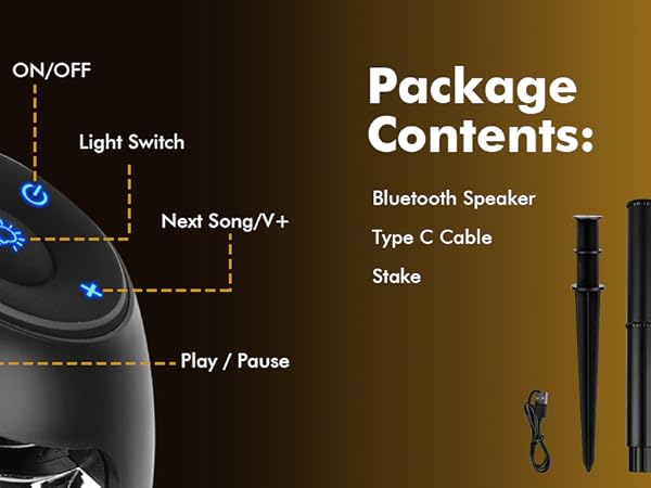 Outdoor Bluetooth Flame Speakers