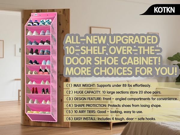Over the Door Shoe Organizers
