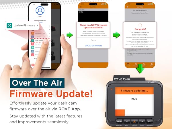 wireless dash cam, wifi dash cam with app