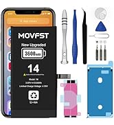 MOVFST Replacement for iPhone 14 Battery,3600mAh Li-ion Polymer High Capacity Battery Fit for iPh...
