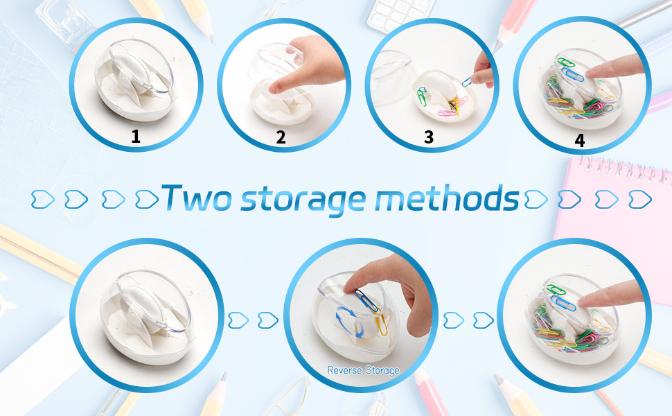Pins Fasteners Clamps Claw Band Ribbon Reel Case Dispenser Storage Drop Shield Decrative Bookmark