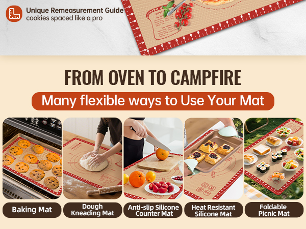 large silicone baking mat,silicone mat baking,sourdough silicone mat,macaron baking mat