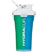Hydra Cup DualShaker Pro 32 oz Shaker Bottle for Protein Shakes, Shaker Cup w/Handle &amp; Ball Blend...