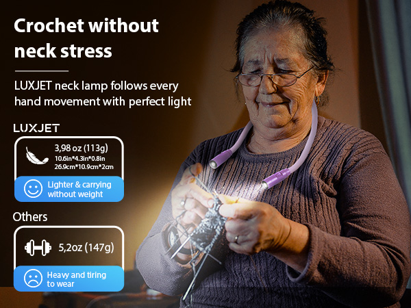neck light for Crocheting