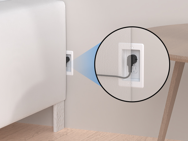  DVFR1W-1 Recessed Electrical/Outlet Box Wall Plate Kit