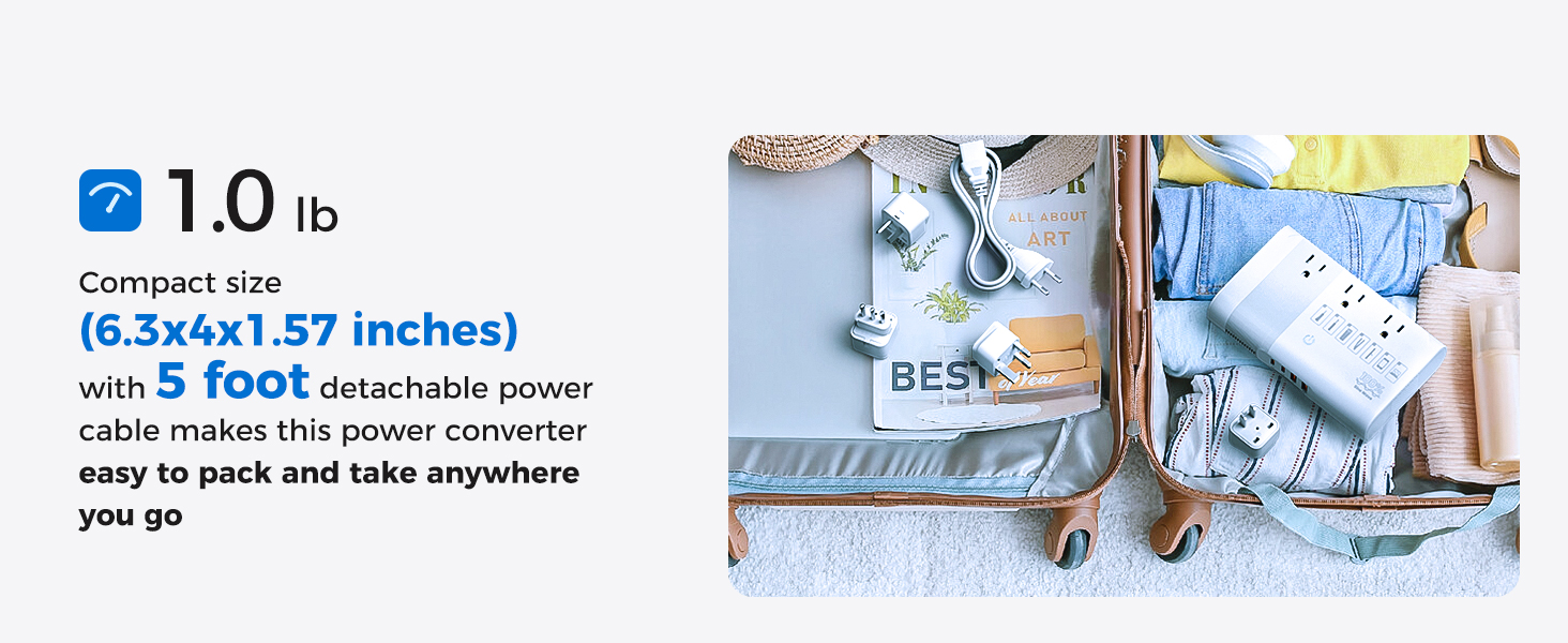 COMPACT SIZE FOR TRAVEL